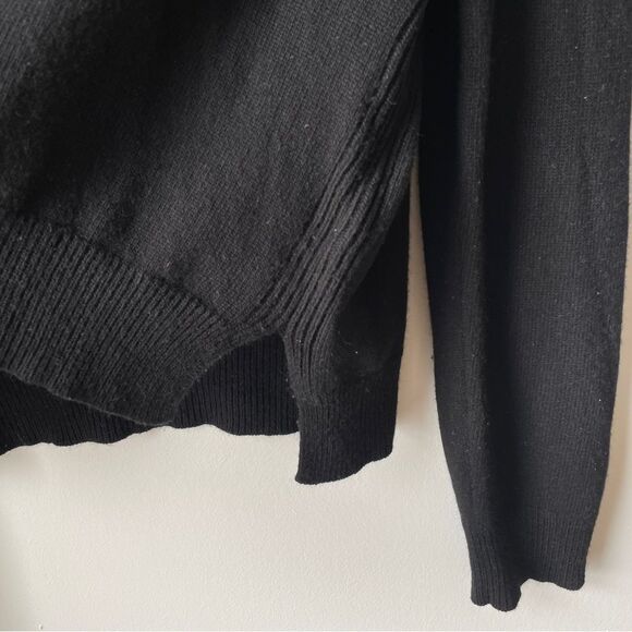 Valentino jacquard logo cashmere &  wool blend black‎ crew neck sweater XS - Picture 13 of 16